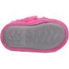 imageDearfoams UnisexChild Ava Kids Printed Detail faux faux fur Cross Band Slide SlipperPink Polish