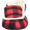 imageDearfoams UnisexChild Df Boys Plaid Boot SlipperRed Plaid