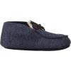 imageDearfoams UnisexChild Df Kids Toddlers Bootie with Tie SlipperPeacoat