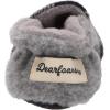 imageDearfoams UnisexChild Emerson Woven Plaid Closed Back SlipperLight Heather Grey