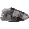 imageDearfoams UnisexChild Emerson Woven Plaid Closed Back SlipperLight Heather Grey