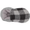 imageDearfoams UnisexChild Emerson Woven Plaid Closed Back SlipperLight Heather Grey