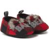 imageDearfoams UnisexChild Gifts for Kids Matching Christmas Holiday Lil Baby Bear SlipperRed Plaid