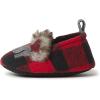 imageDearfoams UnisexChild Gifts for Kids Matching Christmas Holiday Lil Baby Bear SlipperRed Plaid