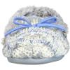 imageDearfoams UnisexChild Kids Toddlers Sparkle Fairisle Moccasin SlipperLight Heather Grey
