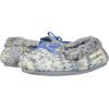 imageDearfoams UnisexChild Kids Toddlers Sparkle Fairisle Moccasin SlipperLight Heather Grey