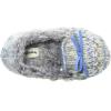 imageDearfoams UnisexChild Kids Toddlers Sparkle Fairisle Moccasin SlipperLight Heather Grey