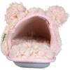 imageDearfoams UnisexChild Kids Toddlers faux sherpa Scuff with Ears SlipperDusty Pink