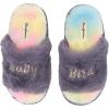 imageDearfoams UnisexChild Lana Slide with Slogan SlipperBaby Bird