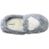 imageDearfoams UnisexChild Mia Kids faux faux fur Closed Back with Heart Detail SlipperGrey Frost