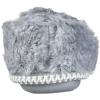 imageDearfoams UnisexChild Mia Kids faux faux fur Closed Back with Heart Detail SlipperGrey Frost