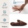 imageDearfoams Womens Marla Furry Memory Foam Comfort Chain Mule SlipperLeopard