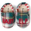 imageDearfoams Baby Bear Boys Girls Plaid Memory Foam SlippersGreen Red