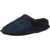 imageDearfoams BabyBoys Peyton Kids Mixed Material Clog SlipperBlack Watch Plaid