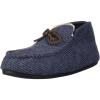 imageDearfoams UnisexChild Df Kids Toddlers Bootie with Tie SlipperPeacoat