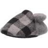 imageDearfoams UnisexChild Emerson Woven Plaid Closed Back SlipperLight Heather Grey