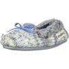 imageDearfoams UnisexChild Kids Toddlers Sparkle Fairisle Moccasin SlipperLight Heather Grey