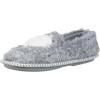 imageDearfoams UnisexChild Mia Kids faux faux fur Closed Back with Heart Detail SlipperGrey Frost