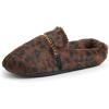 imageDearfoams Womens Marla Furry Memory Foam Comfort Chain Mule SlipperLeopard