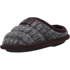 imageDearfoams UnisexBaby Df Kids Toddlers Quilted Knit Clog SlipperNavy Heather