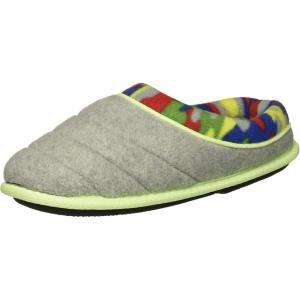 imageDearfoams UnisexChild Df Boys Fleece Clog SlipperLight Heather Grey