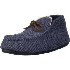 imageDearfoams UnisexChild Df Kids Toddlers Bootie with Tie SlipperPeacoat