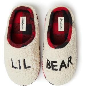 imageDearfoams UnisexChild Family Collection Lil Bear Fluffy faux sherpa Toddler ampamp Kids Clog SlipperSherpa