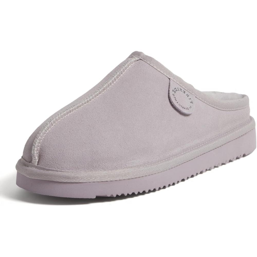 imageFireside by Dearfoams Womens Greta Shearling IndoorOutdoor Clog SlipperLilac