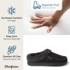 imageDearfoams Mens Brendan IndoorOutdoor Breathable Memory Foam Clog House Shoe with Wide Widths SlipperBlack 2