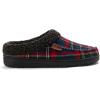 imageDearfoams Mens Brendan IndoorOutdoor Breathable Memory Foam Clog House Shoe with Wide Widths SlipperBlue Plaid