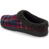 imageDearfoams Mens Brendan IndoorOutdoor Breathable Memory Foam Clog House Shoe with Wide Widths SlipperBlue Plaid