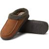imageDearfoams Mens Brendan IndoorOutdoor Breathable Memory Foam Clog House Shoe with Wide Widths SlipperChestnut 2