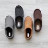 imageDearfoams Mens Brendan IndoorOutdoor Breathable Memory Foam Clog House Shoe with Wide Widths SlipperChestnut Perforated