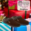 imageDearfoams Mens Brendan IndoorOutdoor Breathable Memory Foam Clog House Shoe with Wide Widths SlipperCoffee