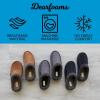 imageDearfoams Mens Brendan IndoorOutdoor Breathable Memory Foam Clog House Shoe with Wide Widths SlipperCoffee