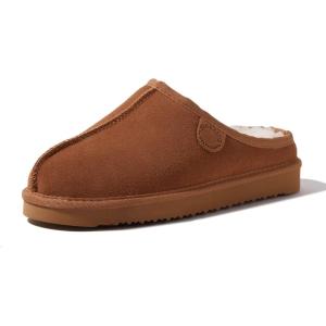 imageFireside by Dearfoams Womens Greta Shearling IndoorOutdoor Clog SlipperChestnut