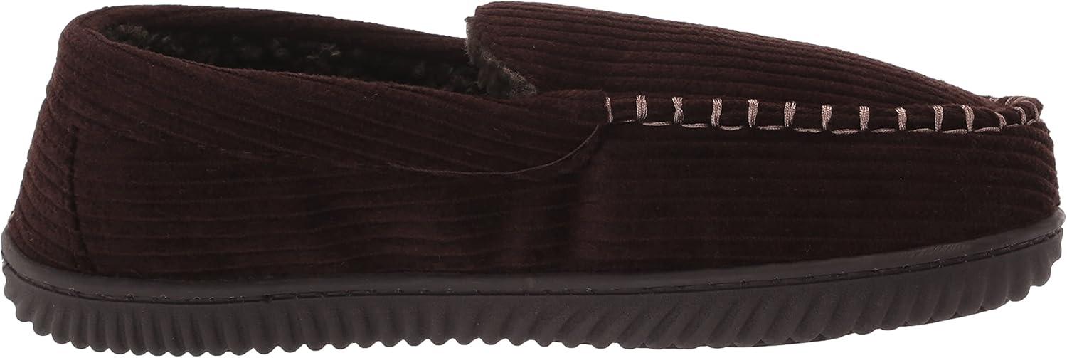 imageDearfoams Mens Cordurory Moccasin SlipOn LoaferCoffee