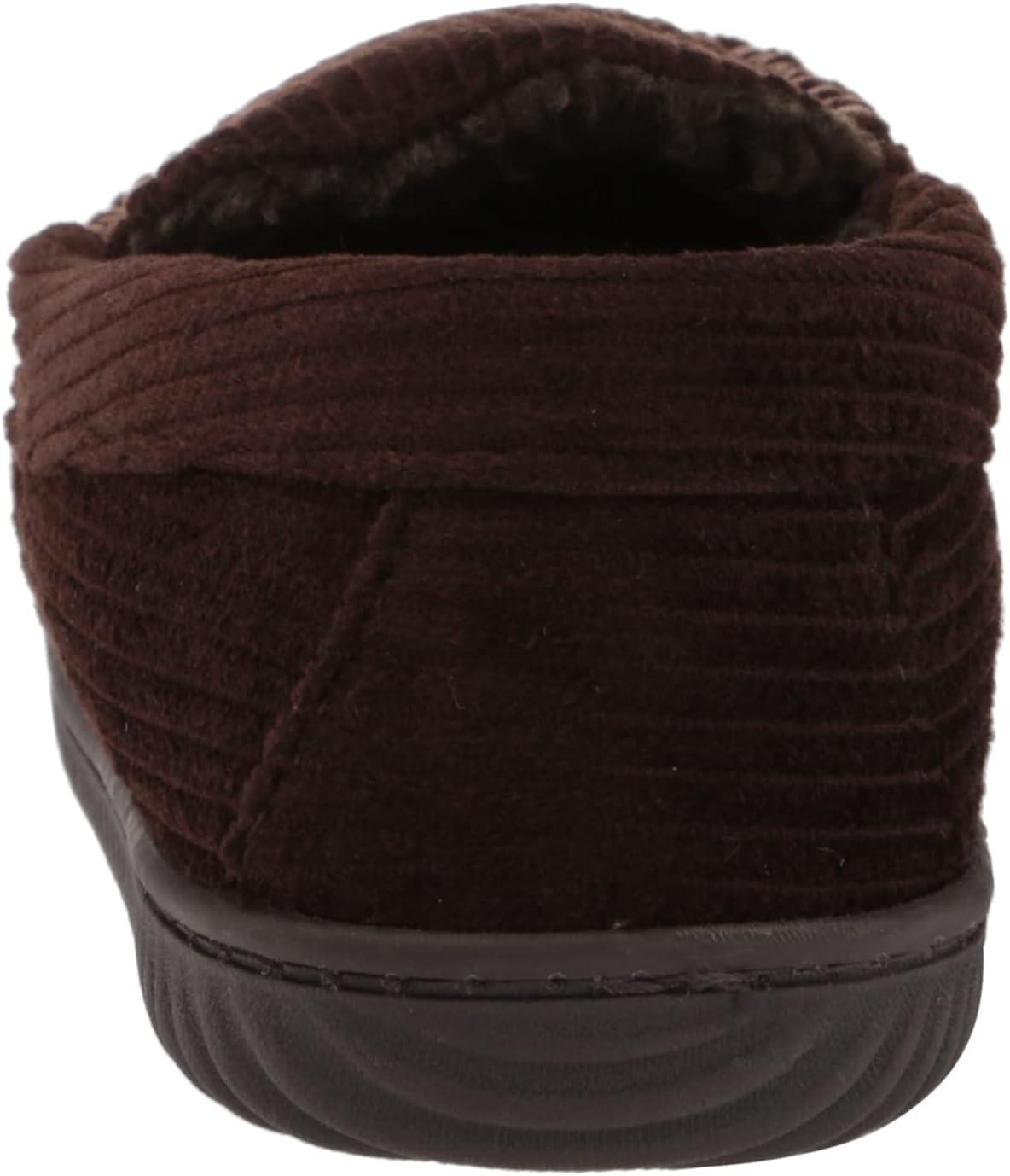 imageDearfoams Mens Cordurory Moccasin SlipOn LoaferCoffee