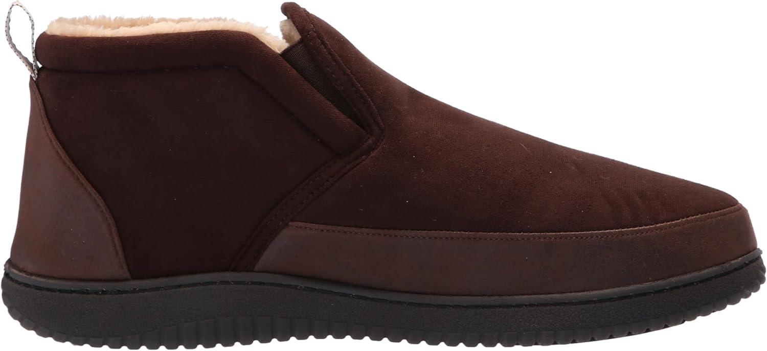 imageDearfoams mens Spencer Microsuede IndoorOutdoor Comfort Boot With Fleece LiningCoffee