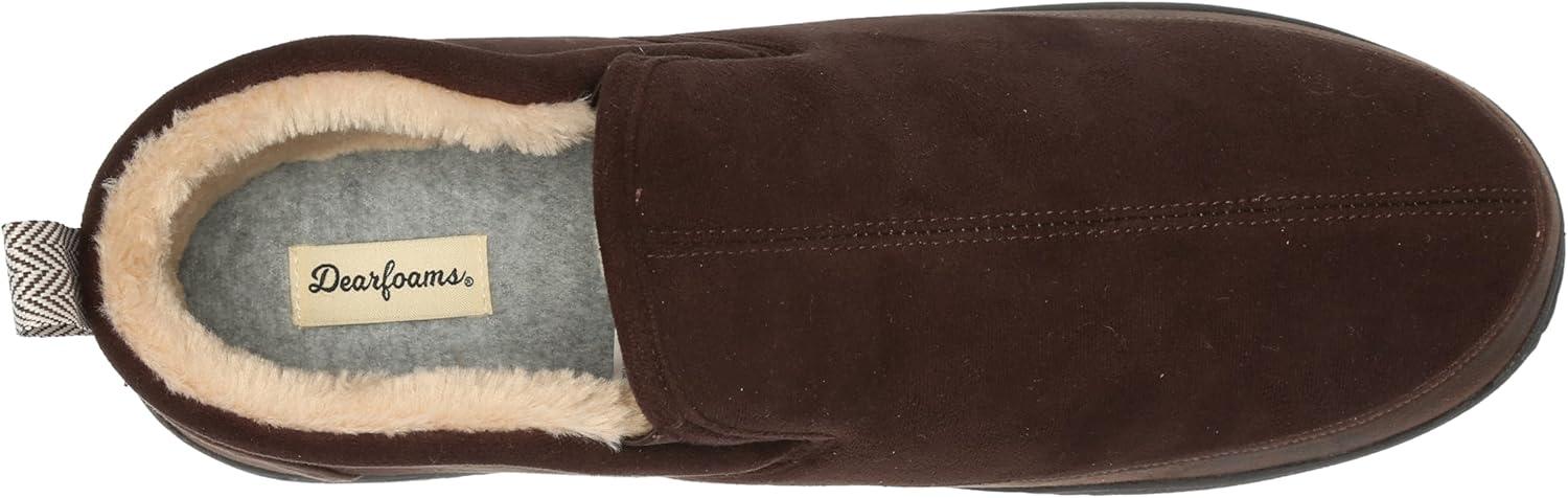 imageDearfoams mens Spencer Microsuede IndoorOutdoor Comfort Boot With Fleece LiningCoffee