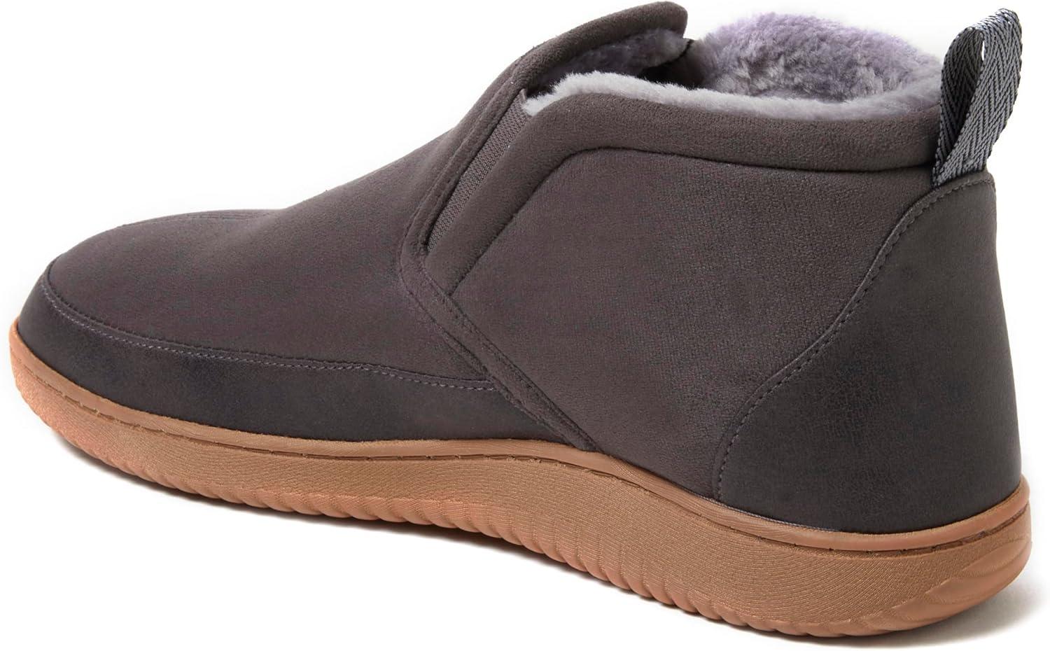 imageDearfoams mens Spencer Microsuede IndoorOutdoor Comfort Boot With Fleece LiningPavement
