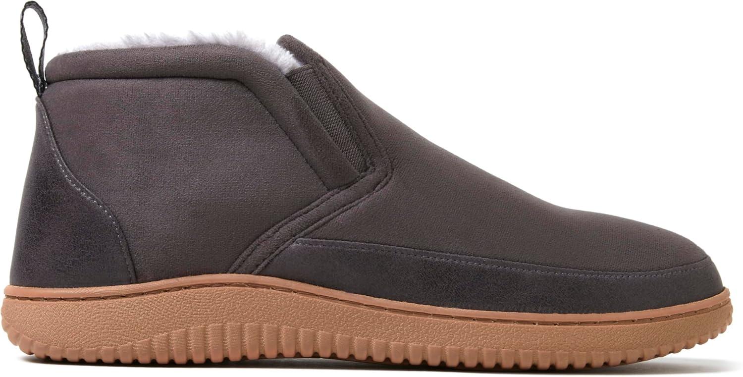 imageDearfoams mens Spencer Microsuede IndoorOutdoor Comfort Boot With Fleece LiningPavement