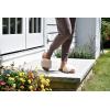 imageDearfoams Womens Fireside Canberra Shearling Cork Footbed Easy onOff Slide SandalNatural