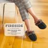 imageDearfoams Womens Fireside Sydney Shearling Fur Slippers Wide width availableBlack Combo