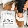 imageDearfoams Womens Fireside Sydney Shearling Fur Slippers Wide width availableChestnut