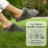 imageDearfoams Womens Fireside Sydney Shearling Fur Slippers Wide width availableGrey