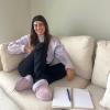 imageDearfoams Womens Fireside Sydney Shearling Fur Slippers Wide width availableLilac