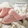 imageDearfoams Womens Fireside Sydney Shearling Fur Slippers Wide width availablePeach Dust