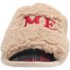 imageDearfoams Womens Lane Giftable Holiday Slide with Novelty Sayings Applique SlipperHome