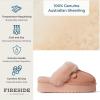 imageDearfoams Womens Melton Shearling Platform SlippersPeach Dust Pavement